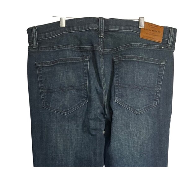 Lucky Brand 121 Slim Fit Jeans Mens Size 36 Button Fly Denim Measure 36x32 - Picture 4 of 9
